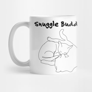 Snuggle Buddies- Simple Cat Doodle Mug